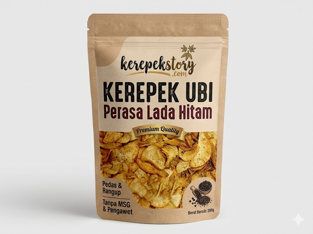 Kerepek Ubi Perisa Lada Hitam